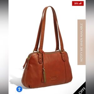 American Leather Company Poppy Double Zip Satchel